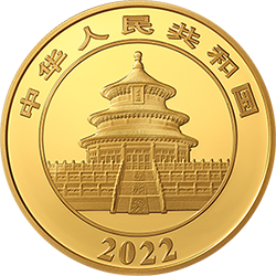 2022版熊貓貴金屬紀念幣100克圓形金質紀念幣