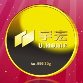2016年8月　深圳定制　深圳宇宏集團定制金幣、純金紀念章