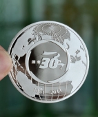 泰華集團創(chuàng)業(yè)30年慶典紀念銀幣,慶典紀念銀章,紀念幣章定做